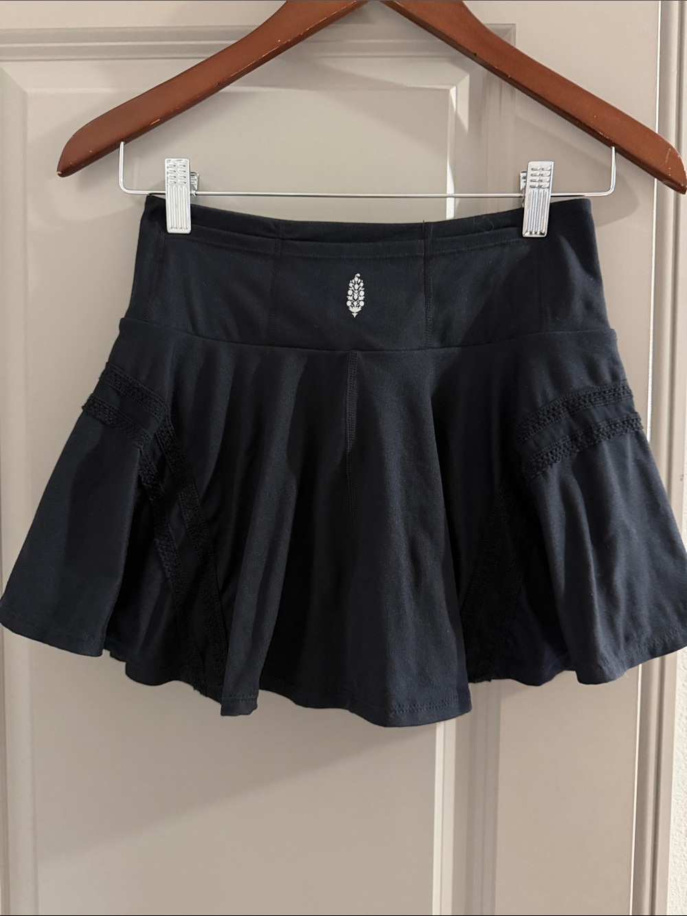 Free people check out my topspin black mini skirt shorts skort S - Picture 2 of 11